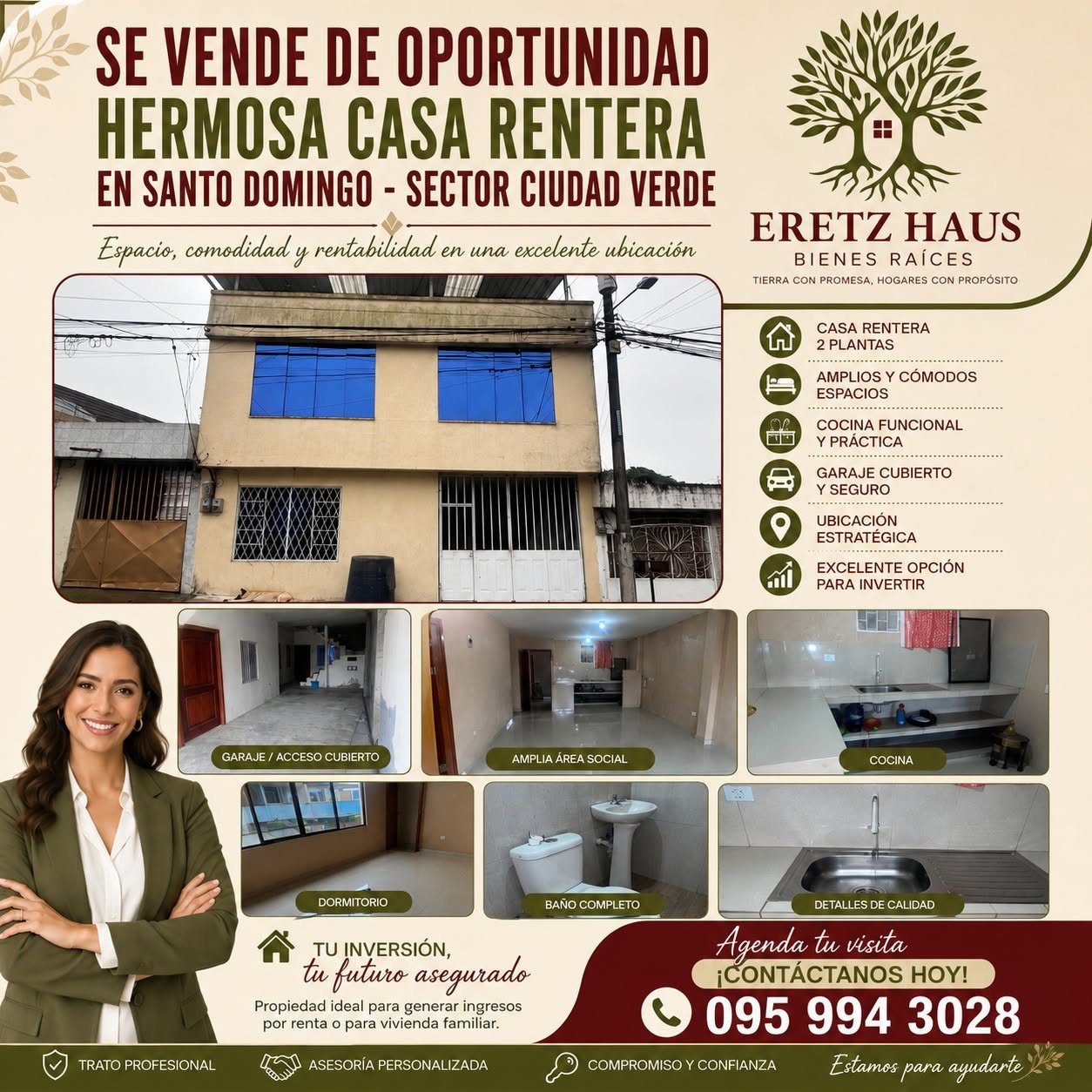 🏡 *SE VENDE DE OPORTUNIDAD HERMOSA CASA RENTERA*